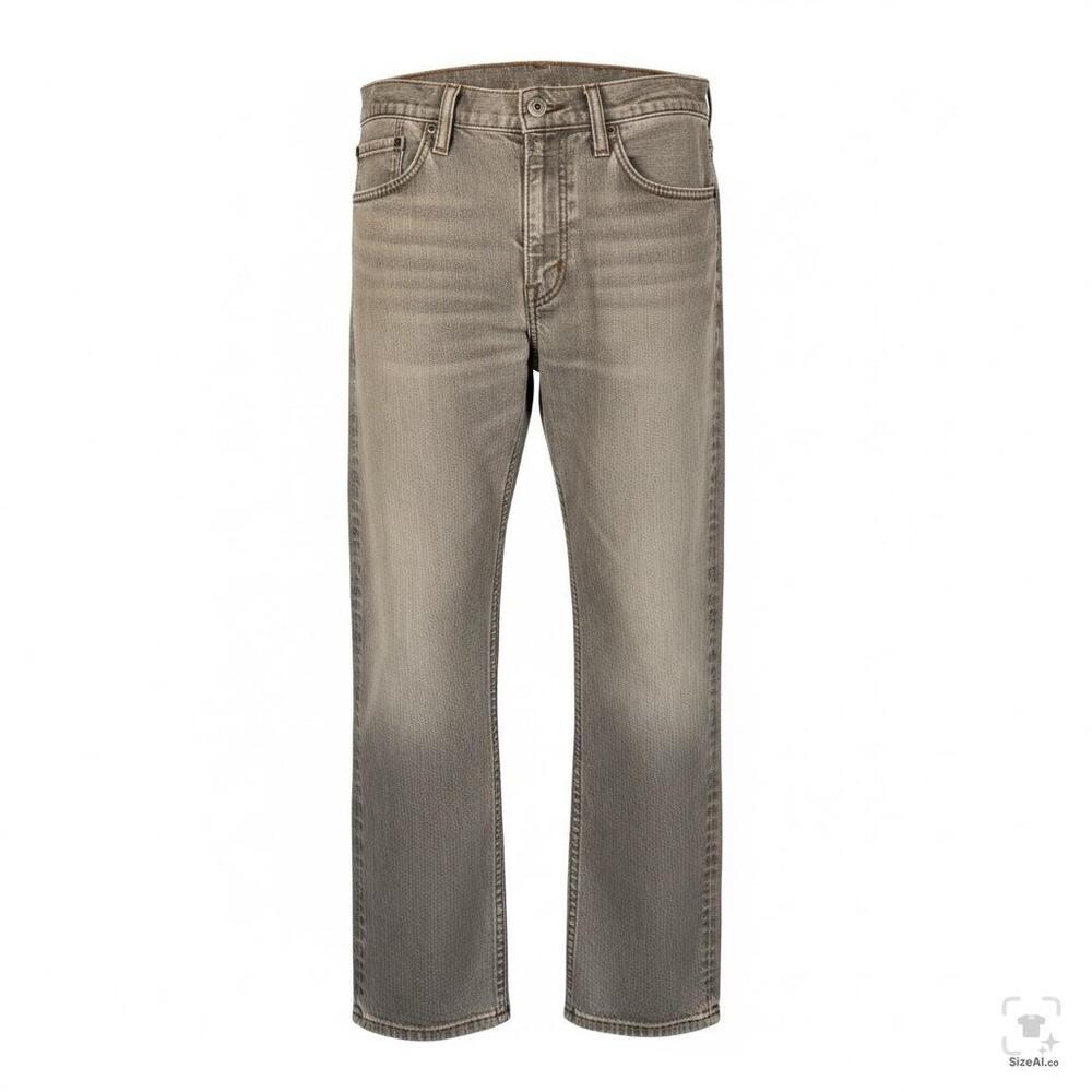 Levi's Pants Mens 36x29 Gray 514 Straight Leg Stretch Denim Casual Jeans